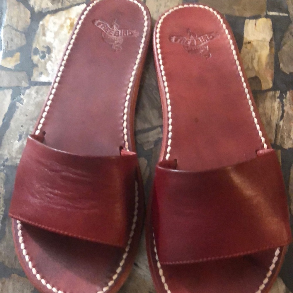Freebird red sandals